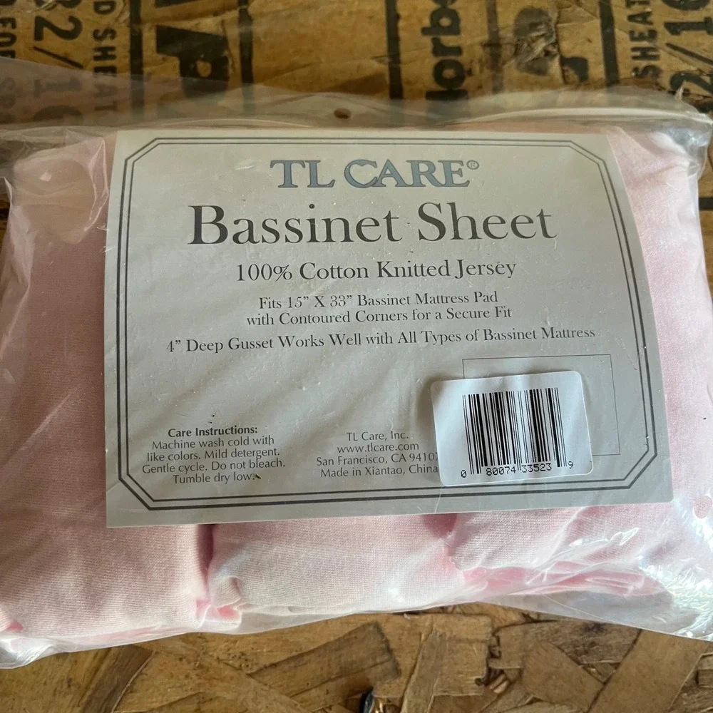 New lot of 3 Pink Bassinet Sheets Cotton Knitted Jersey 15